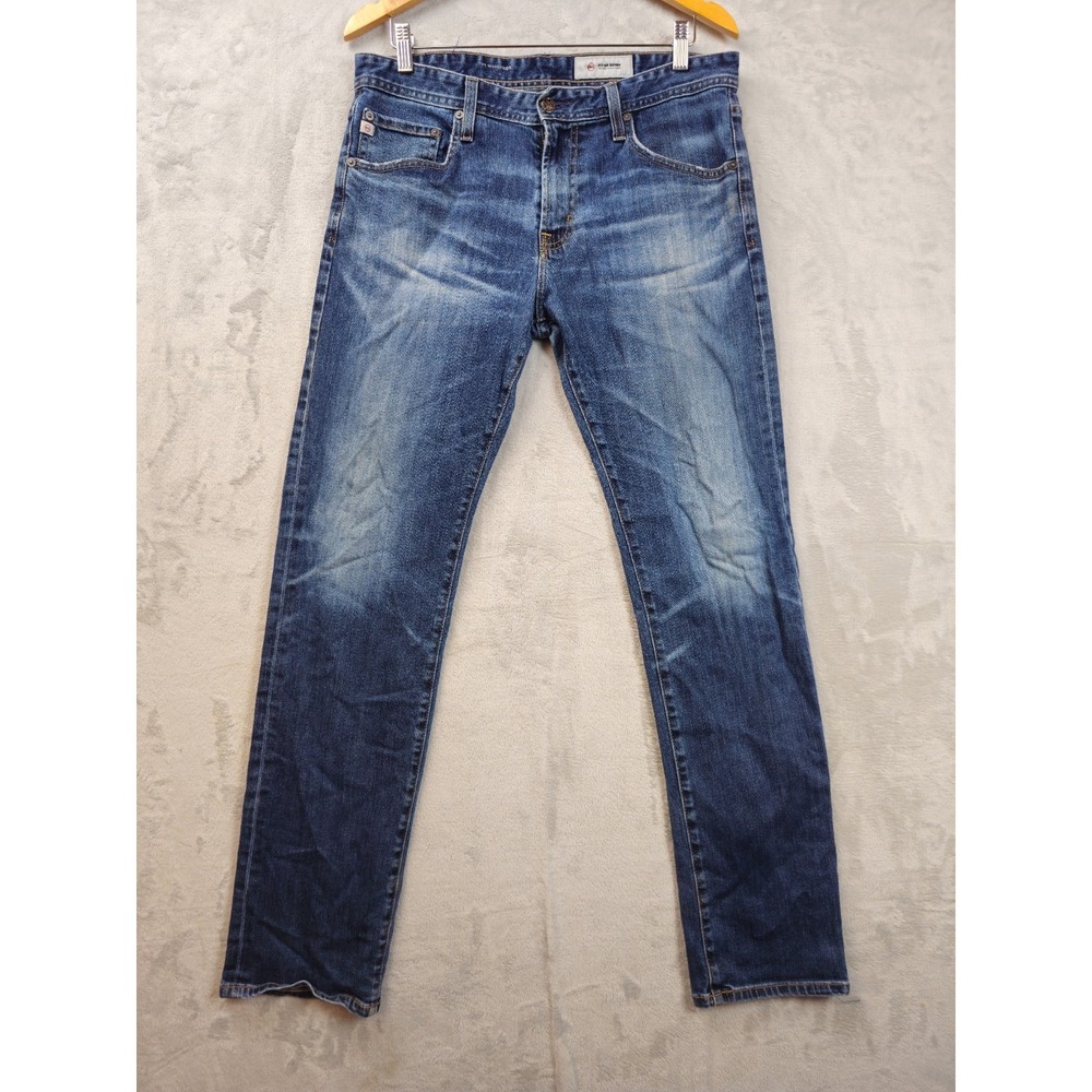 AG Adriano Goldschmied The Matchbox Straight Jeans 34x32.5 Stretch